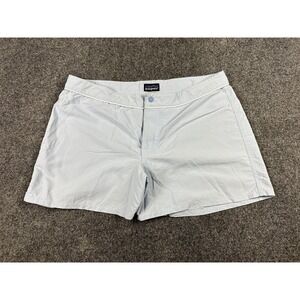 Patagonia Women's Shorts Sz 12  Blue White Trim Athletic Casual Lightweight Vtg